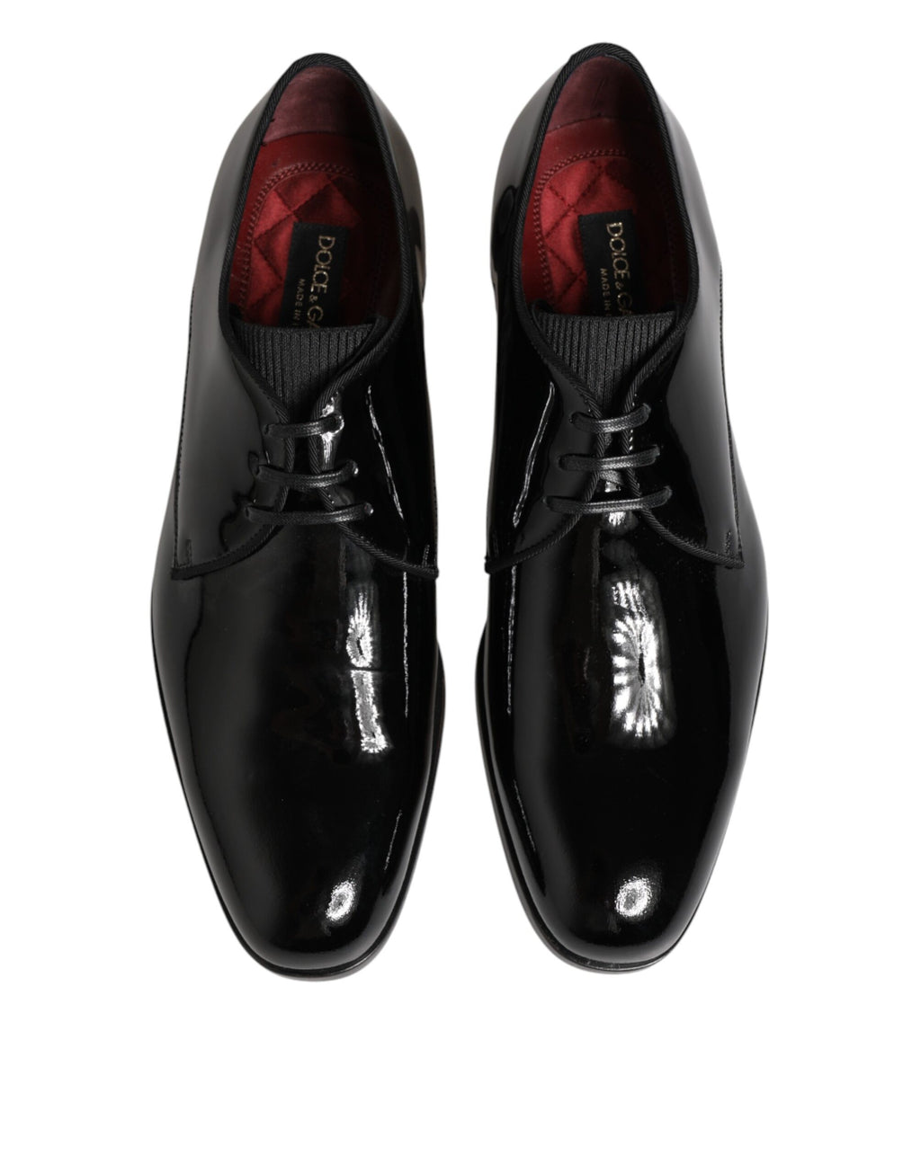 Dolce & Gabbana Black Calfskin Leather Derby Dress Shoes - Eljoys Fashion 