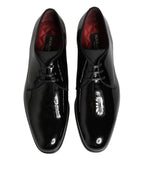 Dolce & Gabbana Black Calfskin Leather Derby Dress Shoes - Eljoys Fashion 