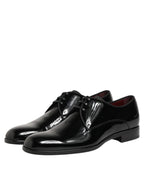 Dolce & Gabbana Black Calfskin Leather Derby Dress Shoes - Eljoys Fashion 