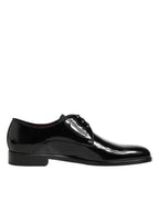 Dolce & Gabbana Black Calfskin Leather Derby Dress Shoes - Eljoys Fashion 