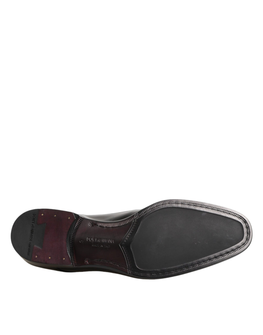 Dolce & Gabbana Black Calfskin Leather Derby Dress Shoes - Eljoys Fashion 