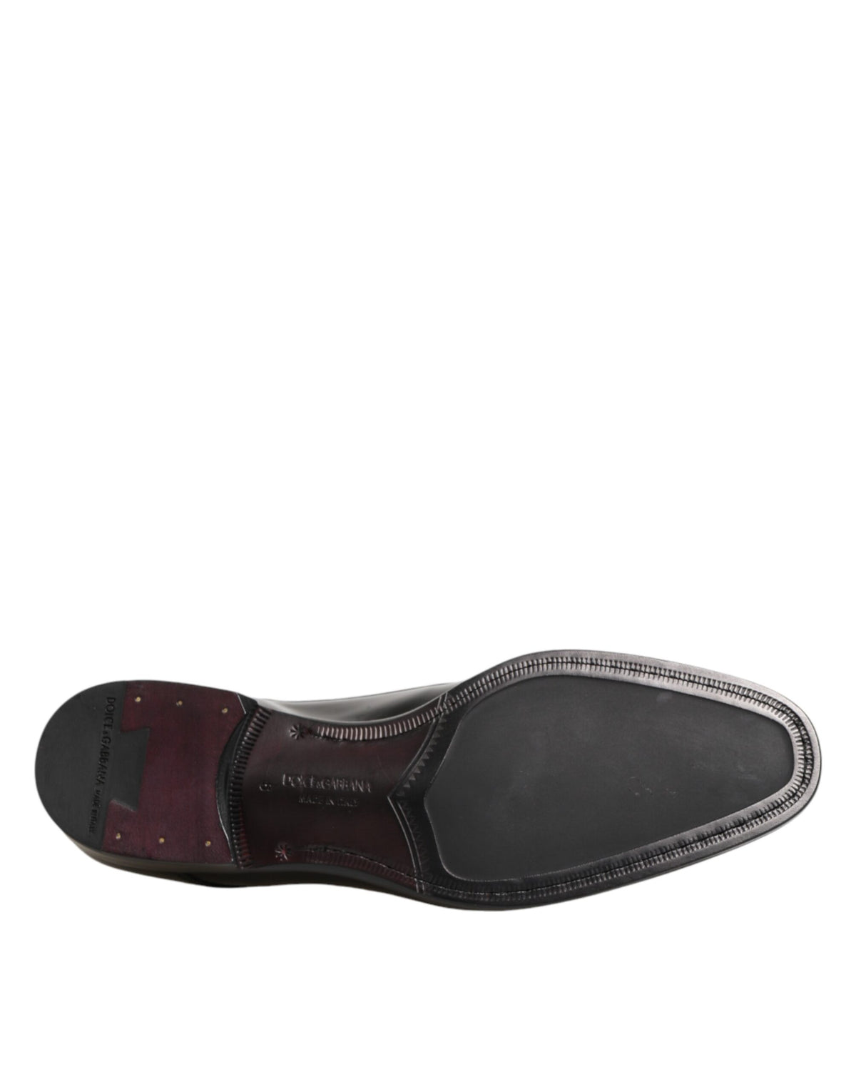 Dolce & Gabbana Black Calfskin Leather Derby Dress Shoes - Eljoys Fashion 