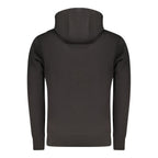 Black cotton men's sweatshirt by Rifle featuring a casual fit and minimal design, suitable for everyday wear.