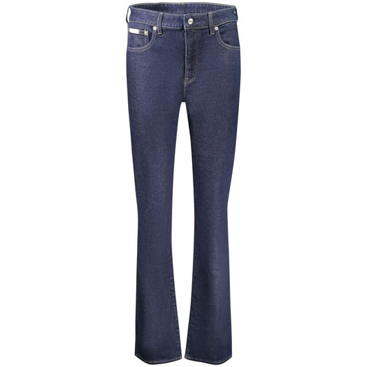 Calvin Klein Blu Cotton Women Jeans Calvin Klein