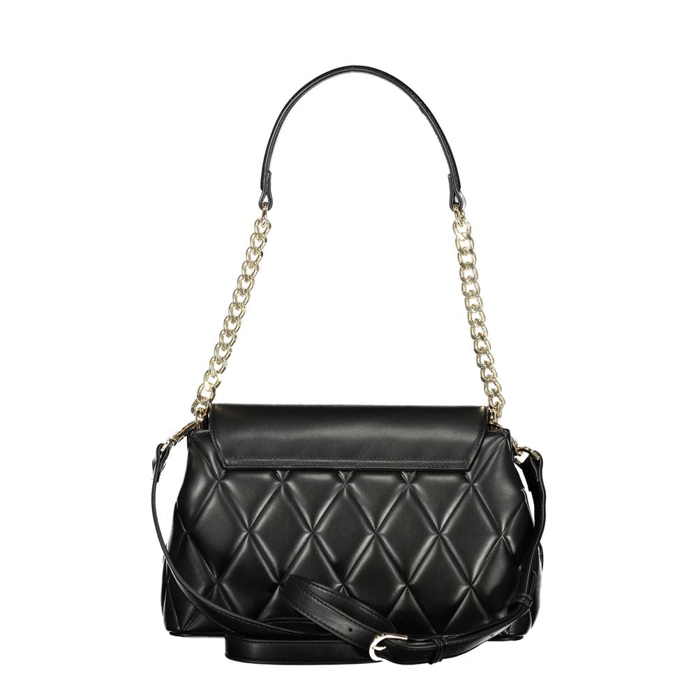 Mario Valentino Nero Polyurethane Women Shoulder Bag Mario Valentino