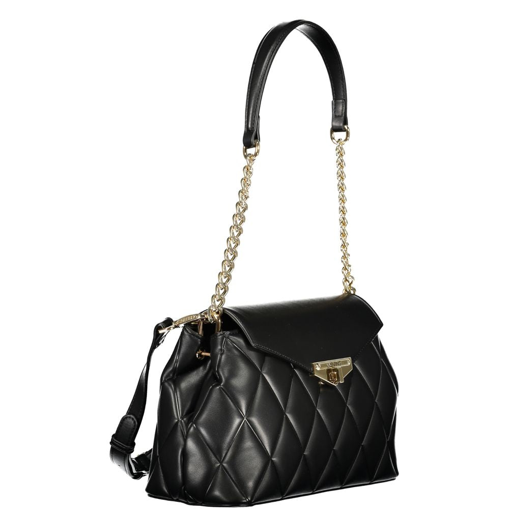 Mario Valentino Nero Polyurethane Women Shoulder Bag Mario Valentino