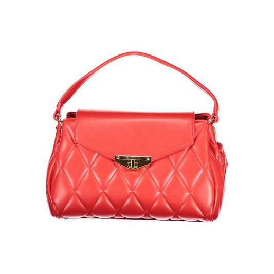 Mario Valentino Rosso Polyurethane Women's Bag with Adjustable Shoulder Strap Mario Valentino