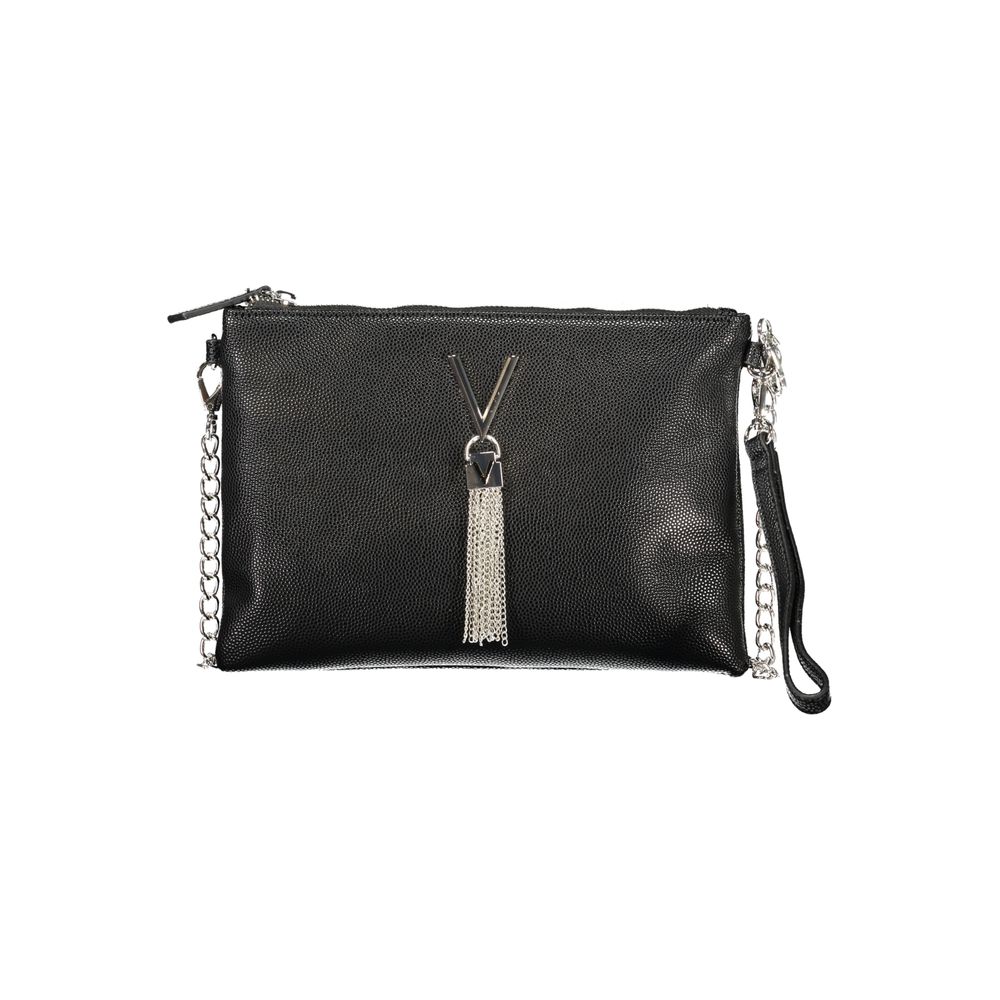 Mario Valentino Black Polyurethane Women's Shoulder Bag Mario Valentino