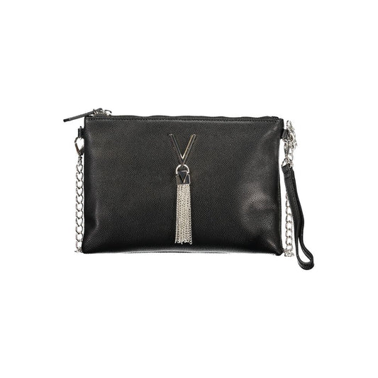 Mario Valentino Black Polyurethane Women's Shoulder Bag Mario Valentino