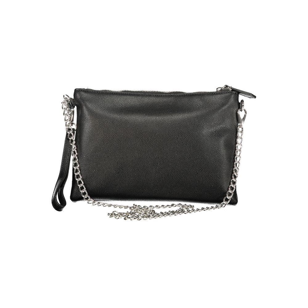 Mario Valentino Black Polyurethane Women's Shoulder Bag Mario Valentino