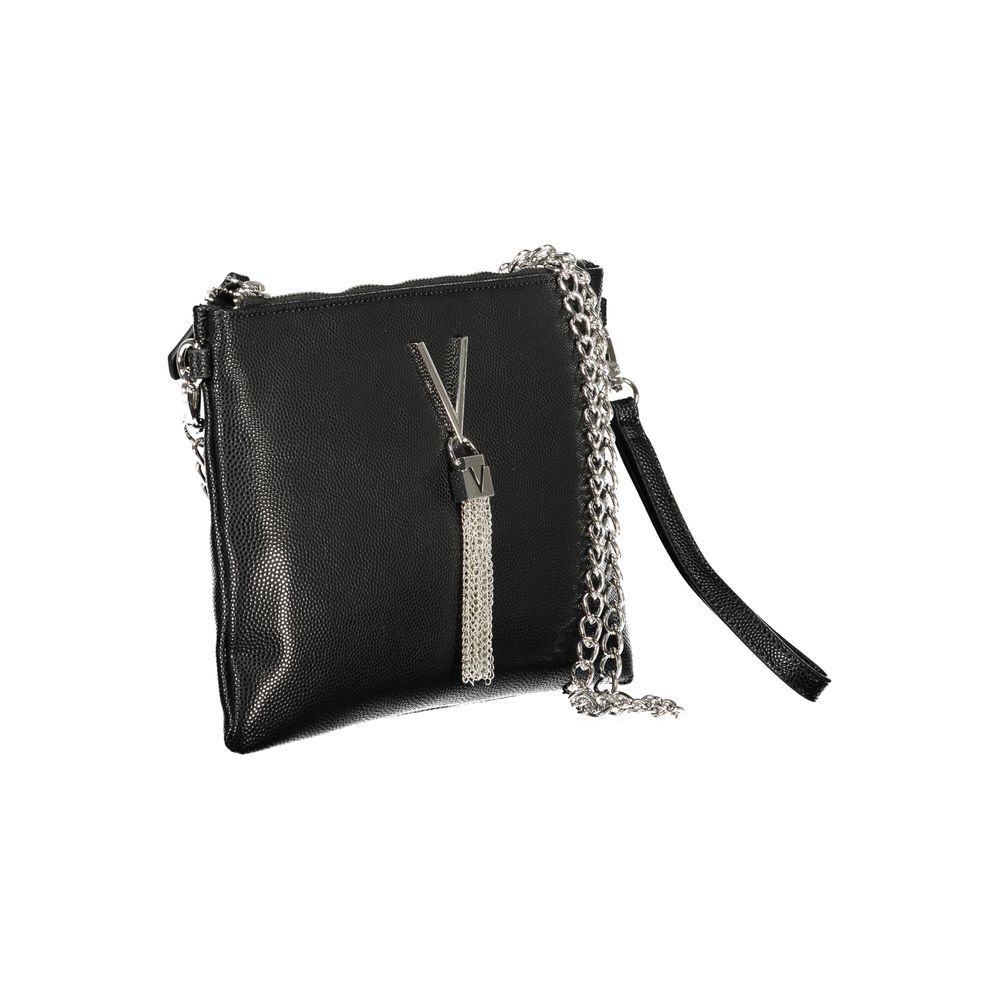 Mario Valentino Black Polyurethane Women's Shoulder Bag Mario Valentino