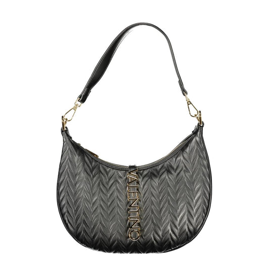 Mario Valentino Nero Polyurethane Women's Shoulder Bag Mario Valentino