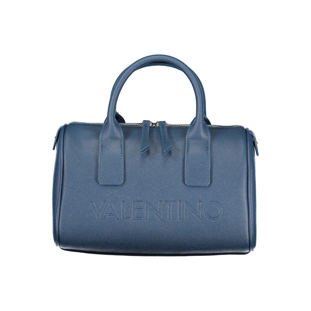 Mario Valentino women's blue polyurethane bag with sleek design and shoulder strap, stylish accessory for everyday use.