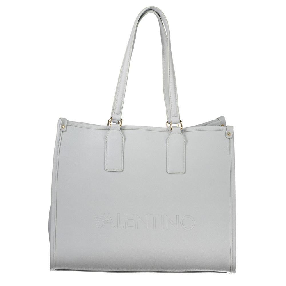 Mario Valentino Azzurro women's polyurethane bag with sleek design and silver hardware, perfect for stylish everyday use.