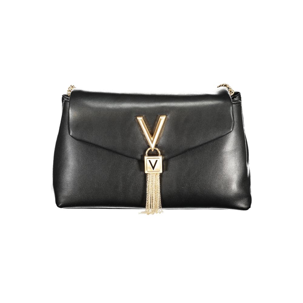 Mario Valentino Nero Poliuretano Women Shoulder Bag Mario Valentino