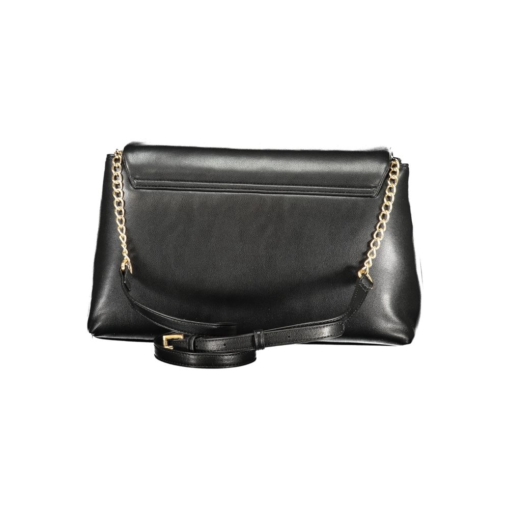 Mario Valentino Nero Poliuretano Women Shoulder Bag Mario Valentino