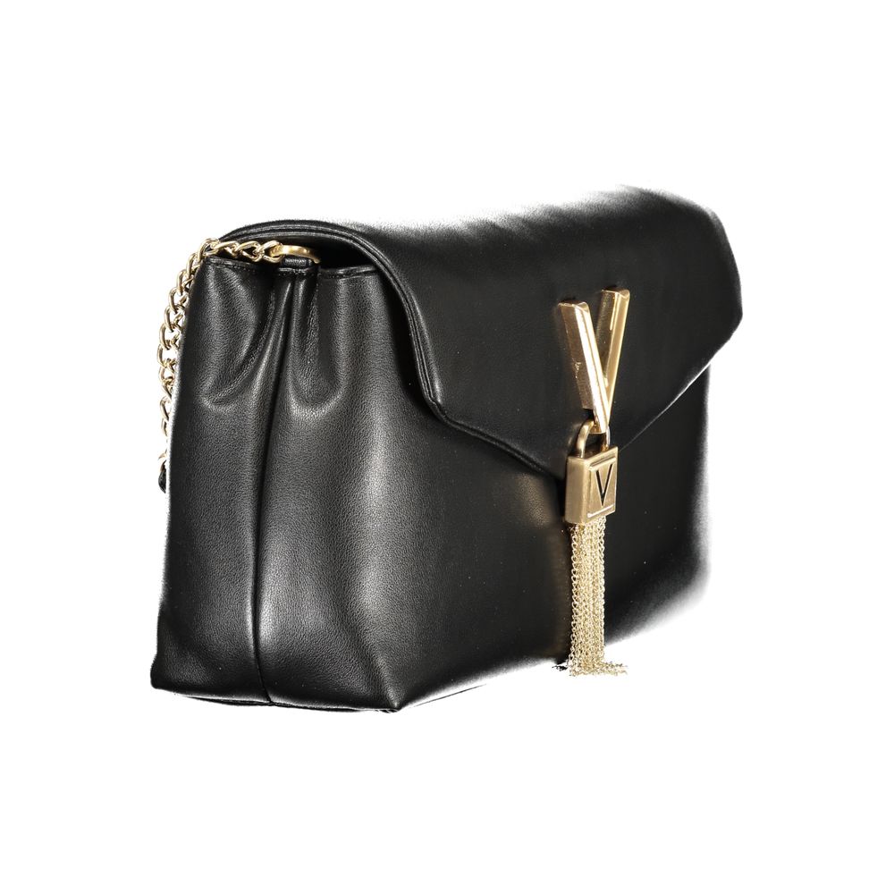 Mario Valentino Nero Poliuretano Women Shoulder Bag Mario Valentino