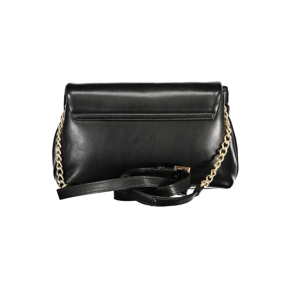 Mario Valentino Black Polyurethane Women Shoulder Bag Mario Valentino