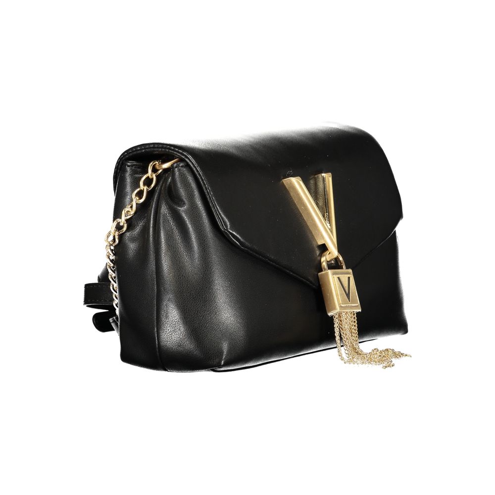 Mario Valentino Black Polyurethane Women Shoulder Bag Mario Valentino