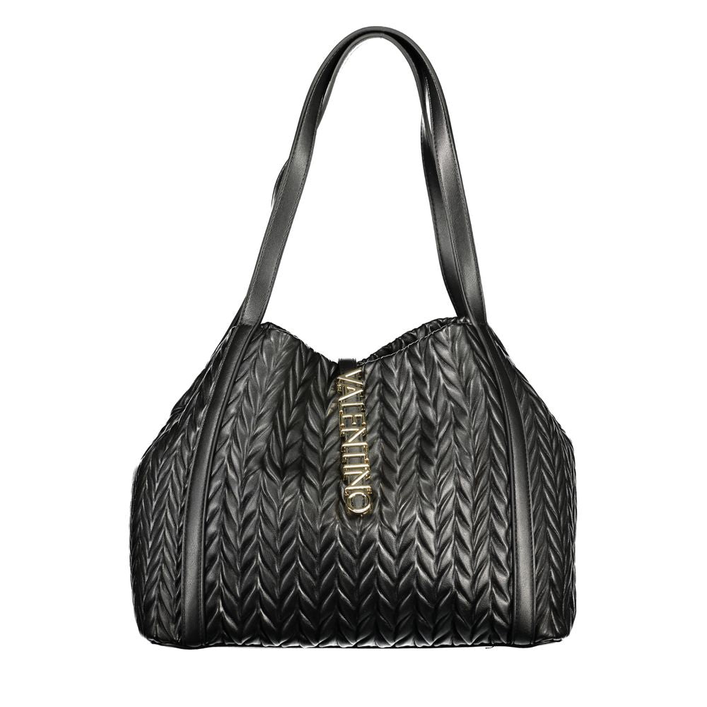 Mario Valentino Nero Poliuretano Women Shoulder Bag Mario Valentino