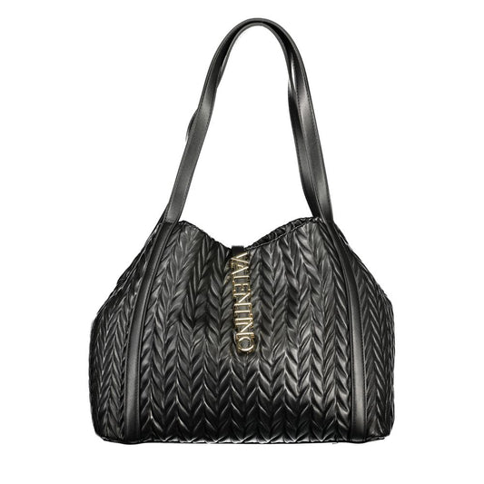 Mario Valentino Nero Poliuretano Women Shoulder Bag Mario Valentino