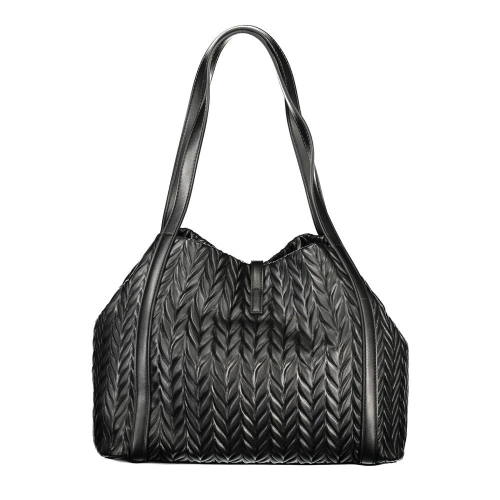 Mario Valentino Nero Poliuretano Women Shoulder Bag Mario Valentino