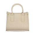 Beige Mario Valentino women's polyurethane bag with stylish design, featuring a sleek and versatile look for everyday use.