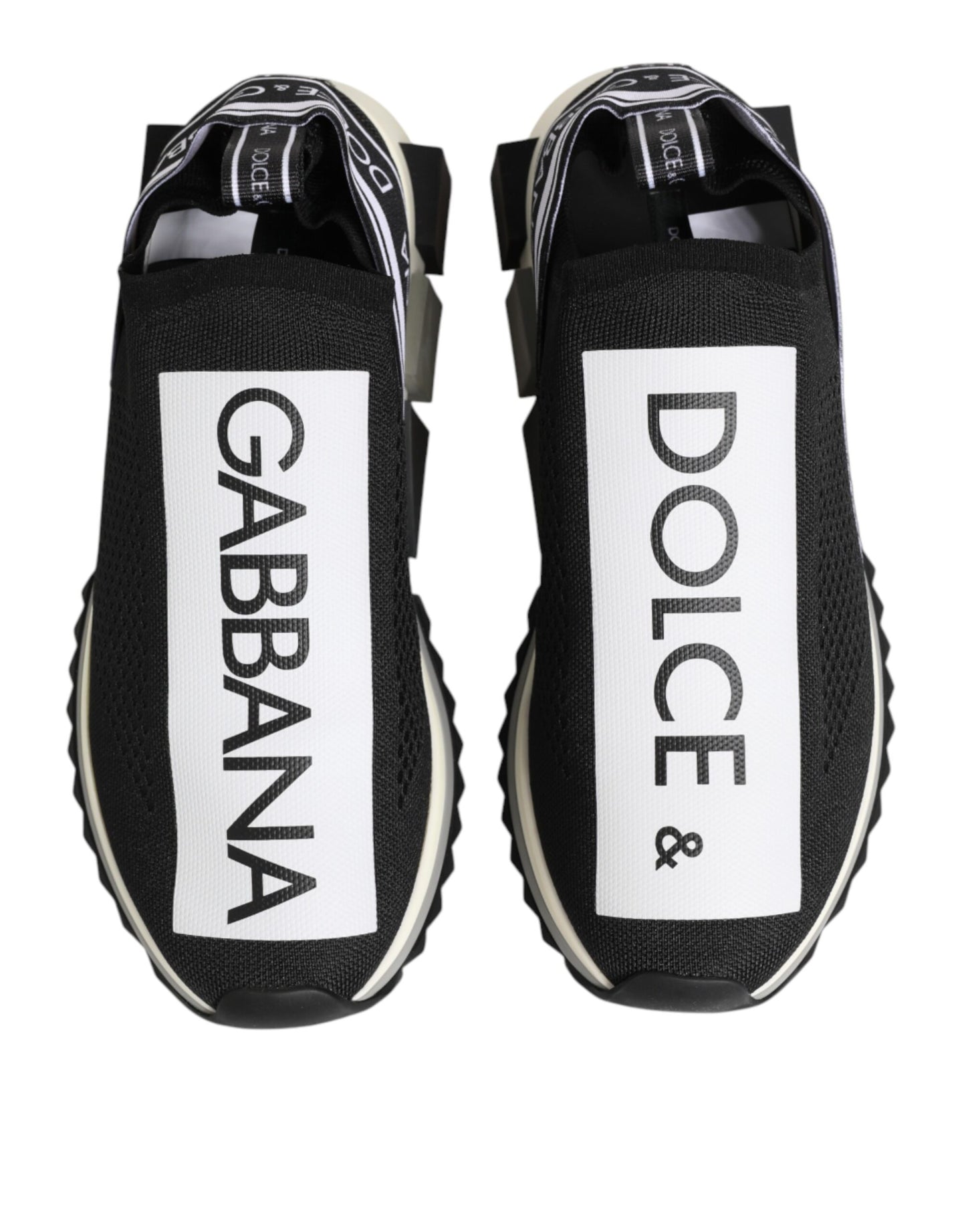 Dolce & Gabbana Black Slip On Sorrento Men Sneakers Shoes Dolce & Gabbana