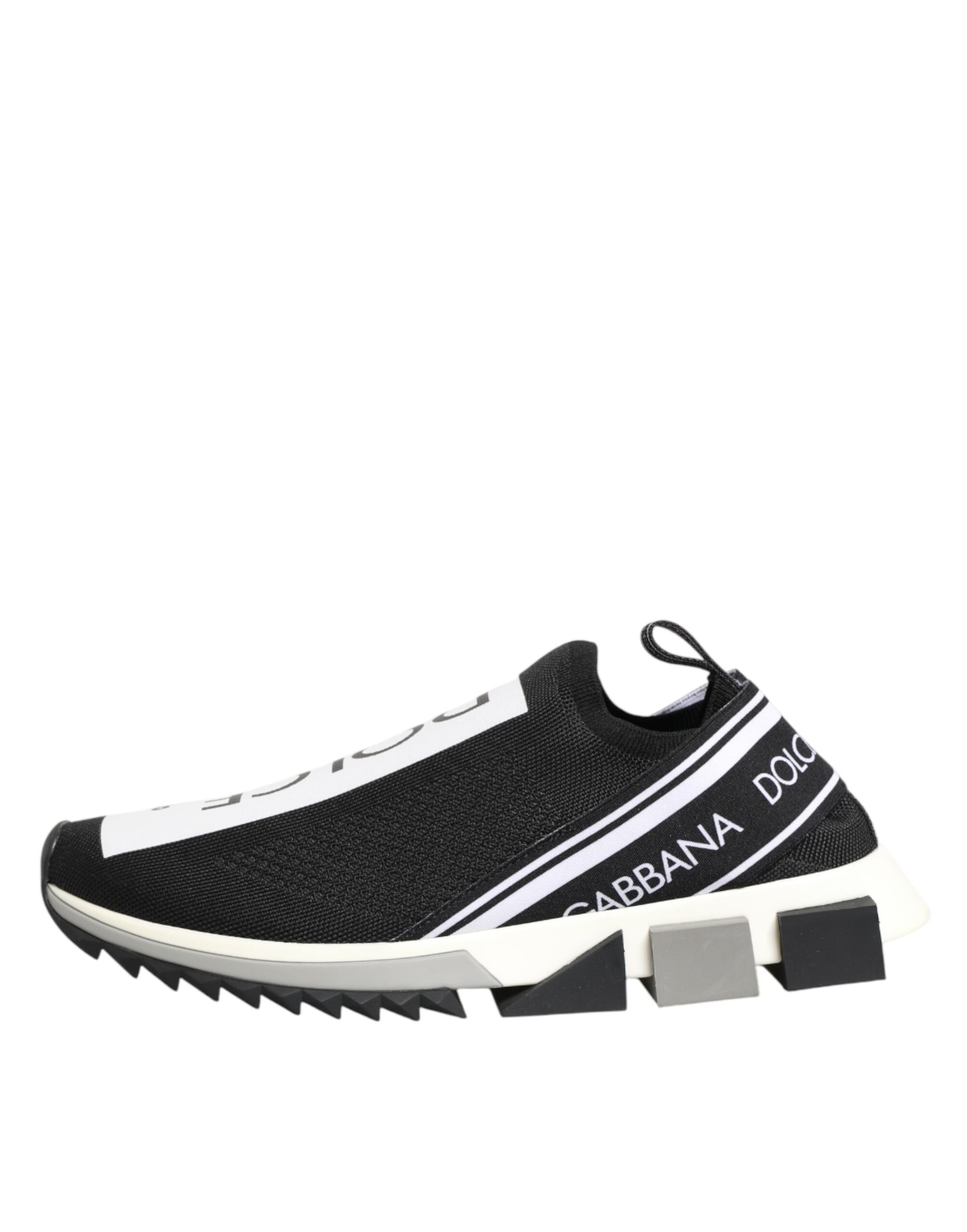 Dolce & Gabbana Black Slip On Sorrento Men Sneakers Shoes Dolce & Gabbana