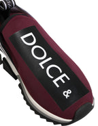 Dolce & Gabbana Maroon Slip On Sorrento Men Sneakers Shoes