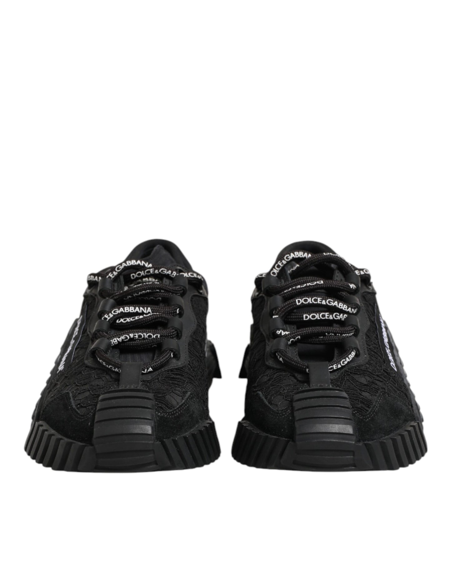 Dolce & Gabbana Black Logo Lace Low Top NS1 Sneakers Shoes Dolce & Gabbana