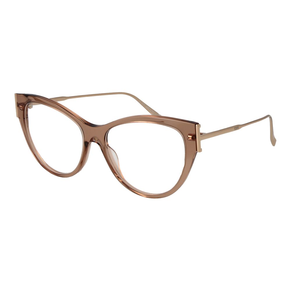 Tod's Beige Acetate & Metal Glasses Frames Tod's