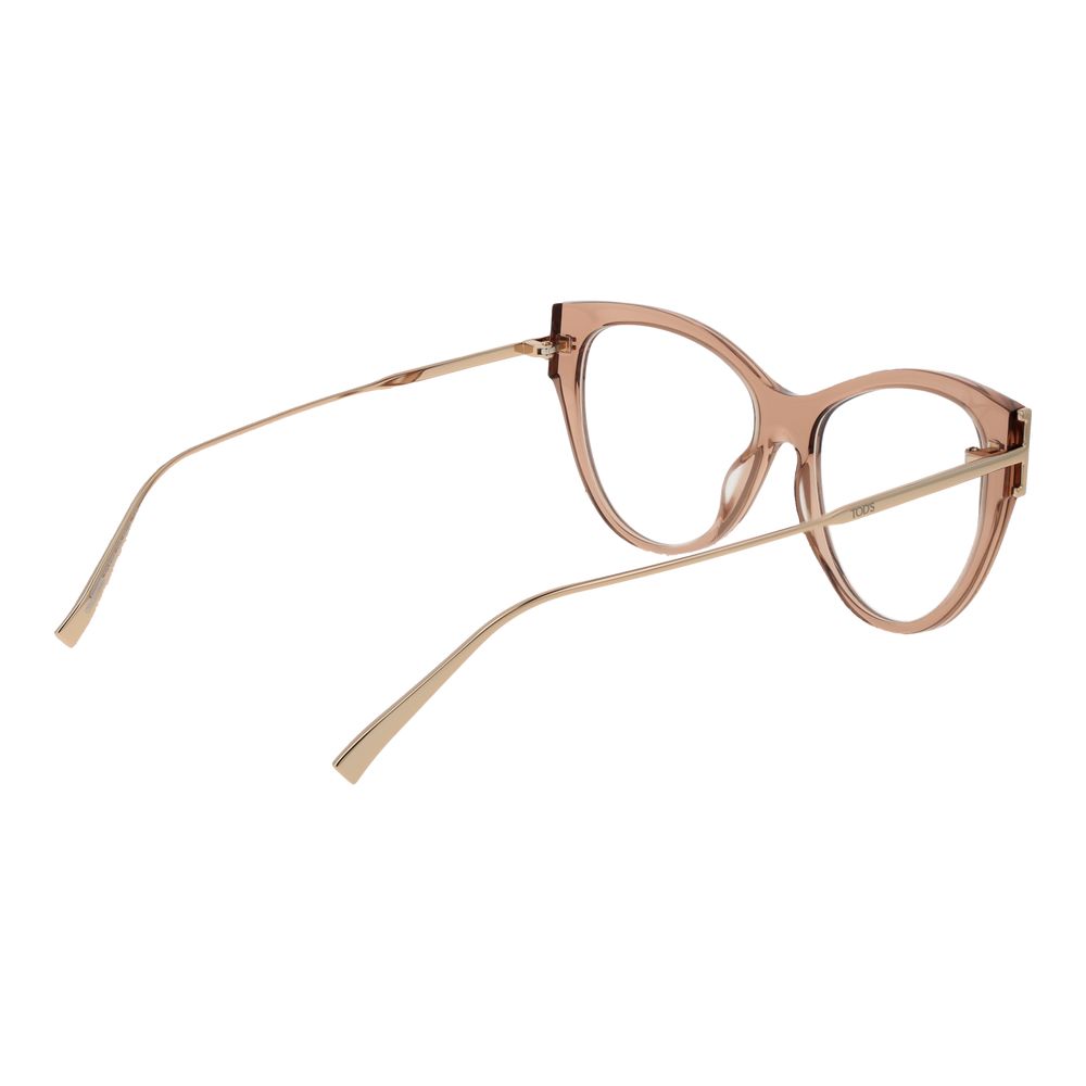 Tod's Beige Acetate & Metal Glasses Frames Tod's