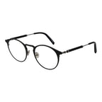 Black metal Tod's glasses frames with sleek design and clear lenses, featuring a modern and stylish accessory for eyewear.