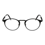Black metal glasses frames by Tod's, showcasing sleek, modern eyewear with thin metal design and clear lenses.