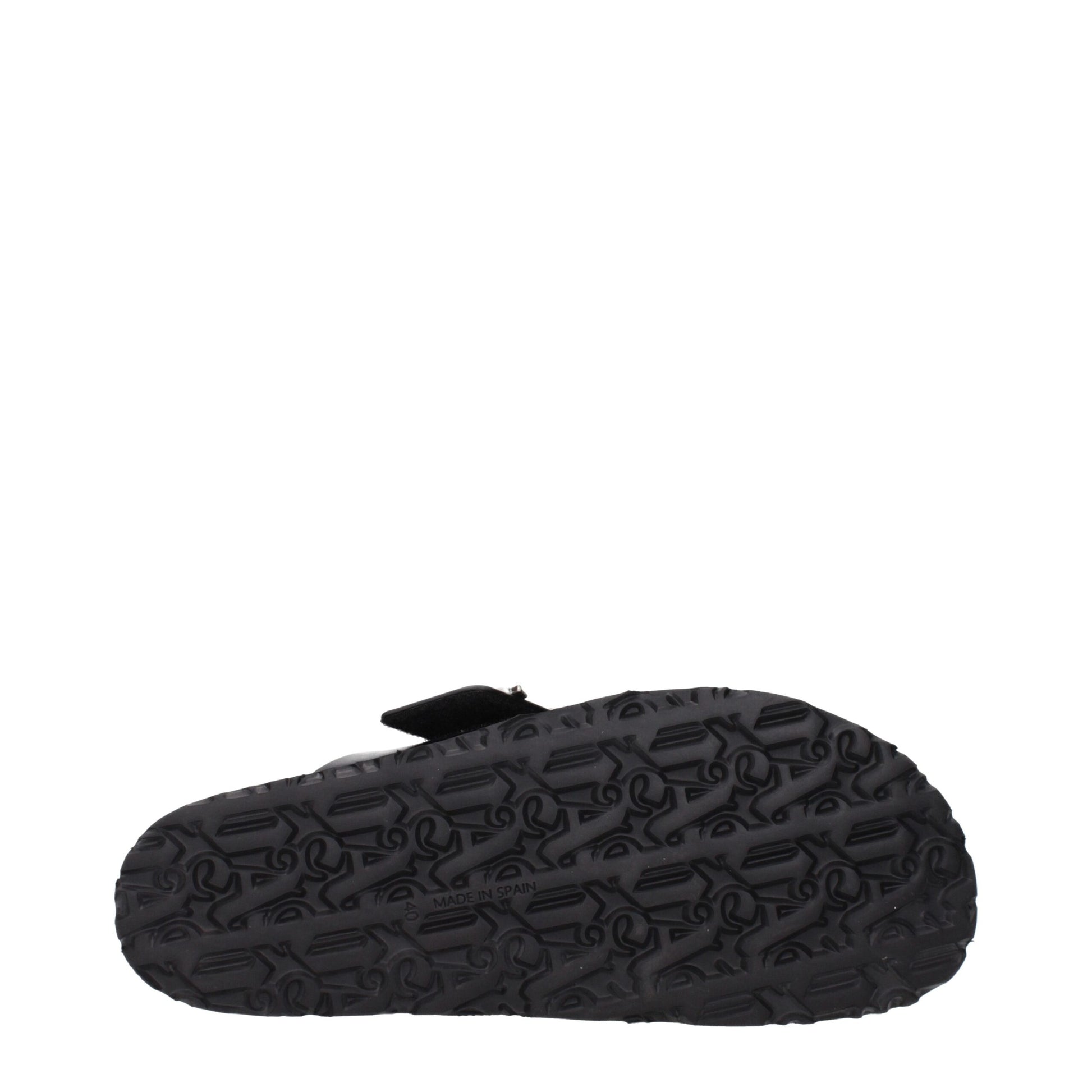 Palm Angels Black Leather Slippers Palm Angels