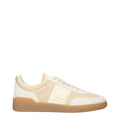 Valentino Garavani beige fabric low top sneakers with white soles and subtle branding, casual footwear for everyday style.