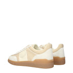 Valentino Garavani beige fabric low top sneakers with white soles and subtle branding, casual footwear for everyday style.