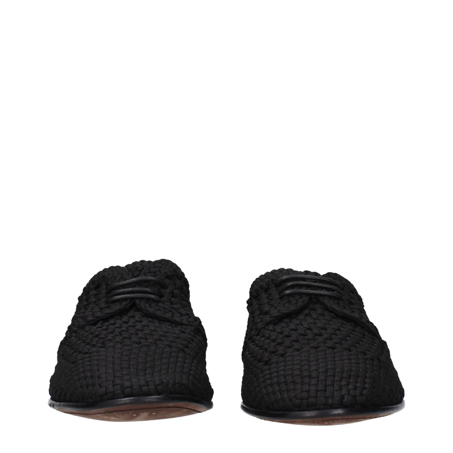 Dolce & Gabbana Black Fabric Oxfords And Derbies Dolce & Gabbana
