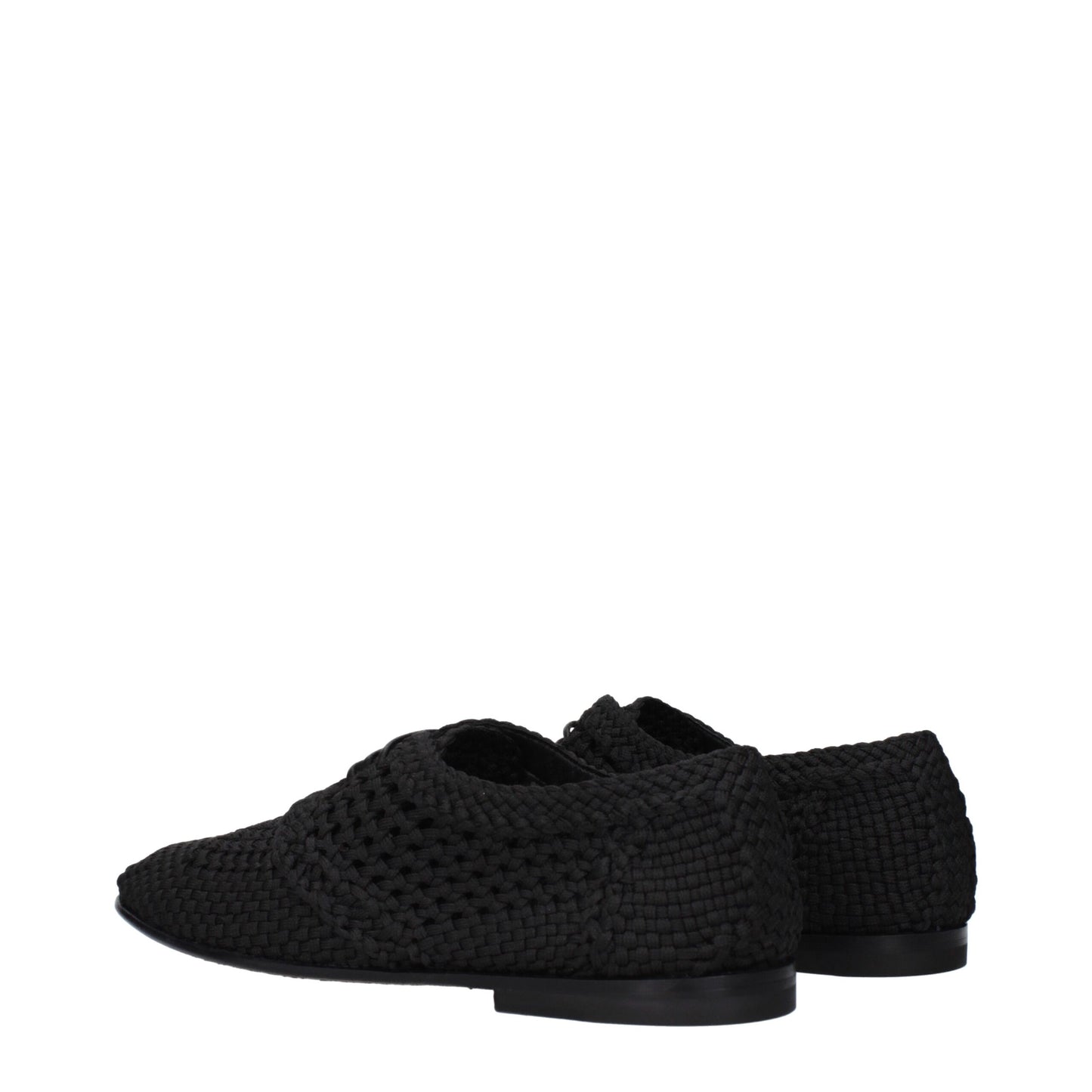 Dolce & Gabbana Black Fabric Oxfords And Derbies Dolce & Gabbana