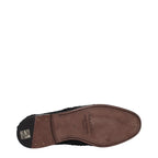 Dolce & Gabbana black fabric oxford shoes and derbies, classic men's formal footwear with sleek design and polished finish.
