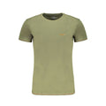 Aeronautica Militare men's green cotton T-shirt with military-inspired design and logo, casual and comfortable fit.