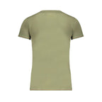 Men's Aeronautica Militare Verde cotton T-shirt featuring a casual fit and military-inspired design.