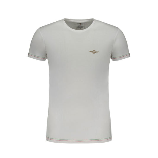 Aeronautica Militare White Cotton Men's T-Shirt Aeronautica Militare