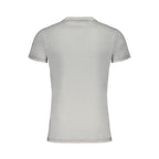 White cotton men's T-shirt by Aeronautica Militare featuring a crew neck and subtle branding detail.