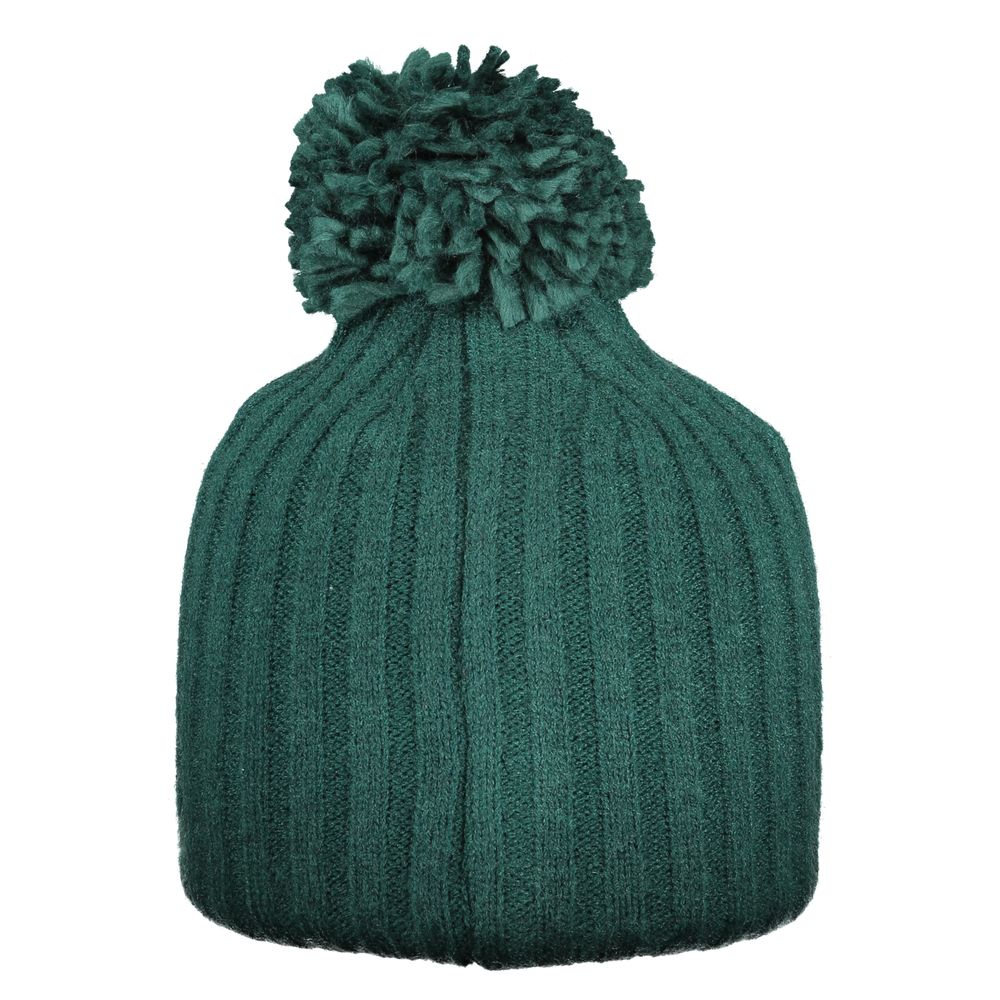 Norway 1963 Verde acrylic women's hat featuring a stylish, wide-brim design with a textured finish.