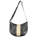 Black PVC women's handbag by Laura Biagiotti with sleek design and sturdy handles, perfect for stylish everyday use.