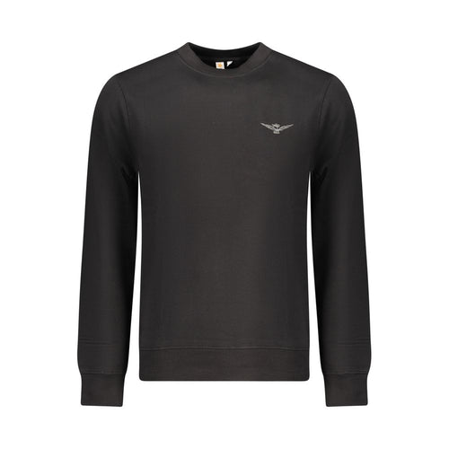 Accademia Militare Black Cotton Men Sweatshirt Accademia Militare