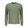 Accademia Militare Verde cotton men's sweatshirt with logo detail, featuring a comfortable fit and military-inspired design.
