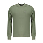 Accademia Militare Verde cotton men's sweatshirt with logo detail, featuring a comfortable fit and military-inspired design.